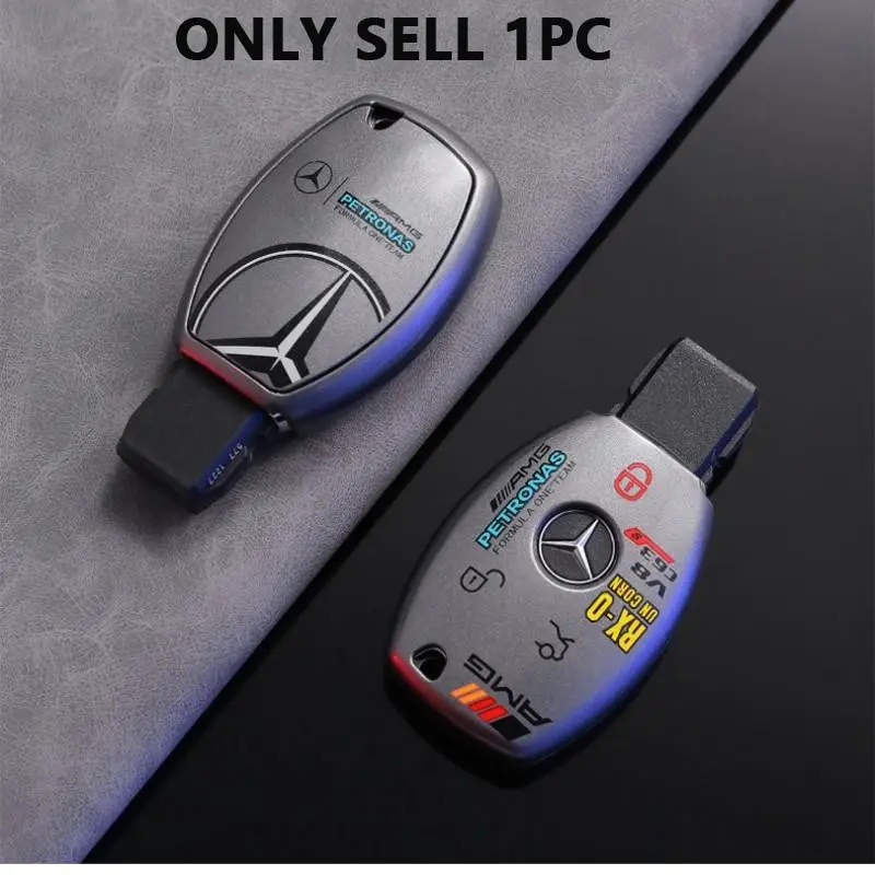 Tpu Car Remote Key Case Cover Key Fob Protector for Mercedes Benz a B C E R Class, Gls Gla Glk Glc Cls Cla Amg, W204 W205 W212 W463 W176 Accessories