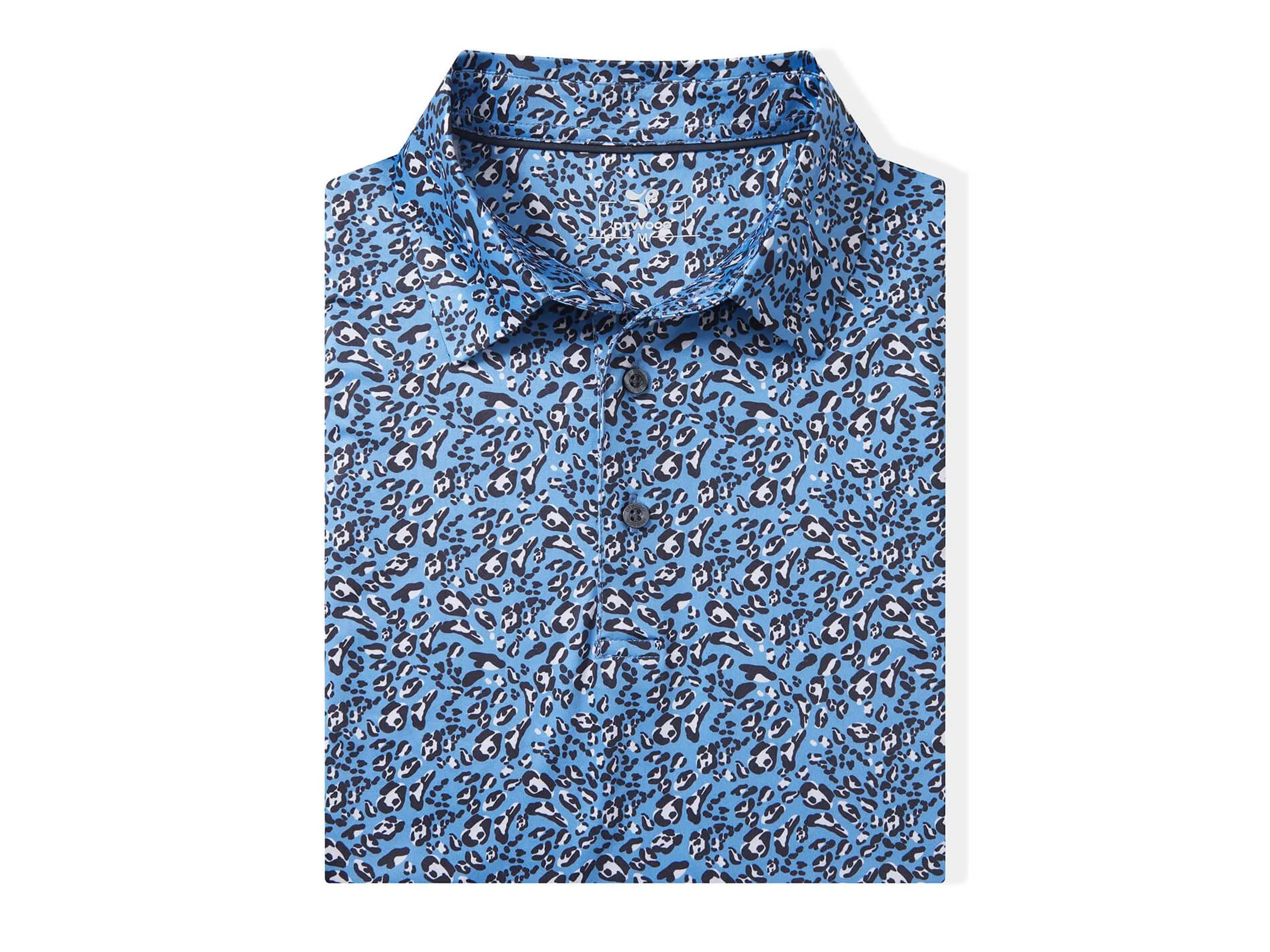 DTWOOO Brand - LEOPARD - Men's Print Performance Polo