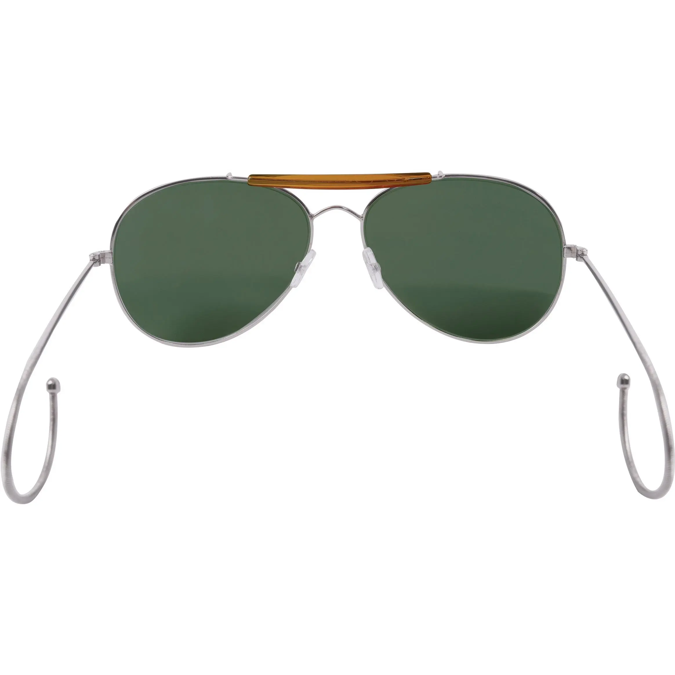 Classic Aviator Sunglasses, Unisex US Air Force Style with Silver Metal Frame and Green Lenses, Class A UV Sun Protection, Case Included, Aviatorglasses, Uv Protection, Fashionable Sunglasses, Silver Frame