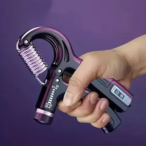 Adjustable Hand Grip Strengthener (5-60kg) with Mechanical Counter – Forearm, Wrist & Finger Strength Trainer for Athletes, Musicians & Injury Recovery