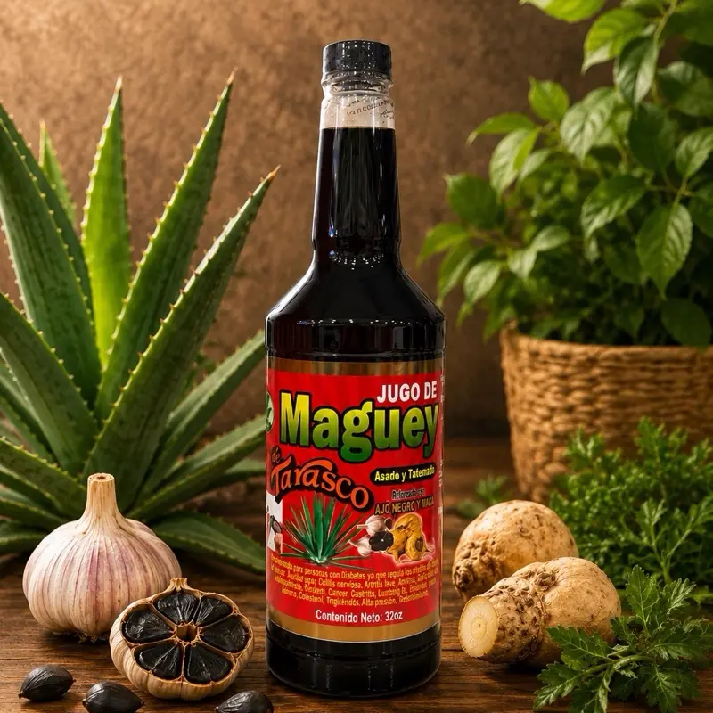 Premium Antioxidant Agave Juice Beverage, Natural Flavor, Mexican Heritage in Every Bottle, Free from Artificial Additives - Jugo Michoacano