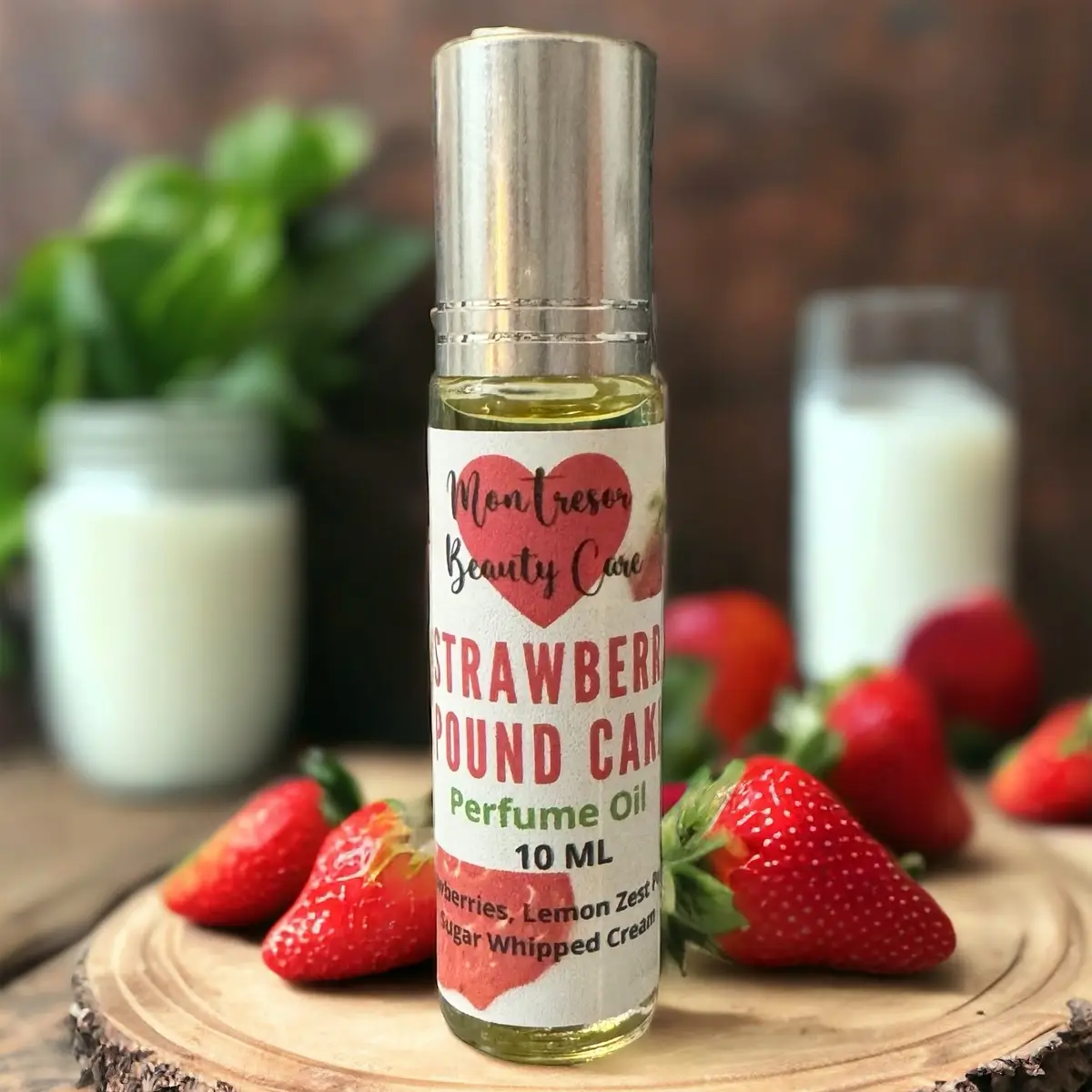 Scented Body Oil Roll-On, 3 Fragrances & Variety Pack, strawberry pound cake, Cocoa Butter Cashmere, Sugared Vanilla Waffle Cone choose scent Aroma tr