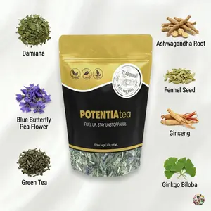PotentiaTea – Men’s Herbal Wellness Tea Blend | Energy & Balance Botanical Infusion