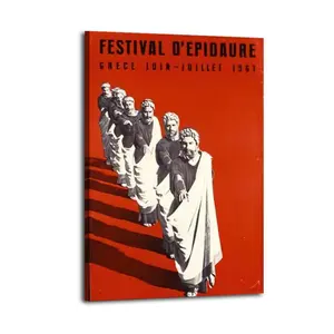 Vintage Poster The First Modern Olympics Poster Decorative Painting Canvas Wall Art Picture Print Modern Family Bedroom Decor