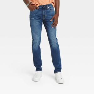 Goodfellow & Co Men's Mid Rise Slim Fit Skinny Leg Full Jeans Heavyweight Fabric Menswear