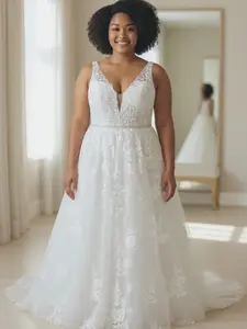 A line Wedding Dress