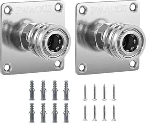 Soporte de cañón de espuma para lavadora a presión, montaje automático de cañón de espuma de conexión rápida de 1/4 pulgadas, soporte de punta de boquilla de hidrolavadora de acero inoxidable