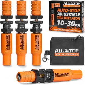 Adjustable Auto-Stop Air-Down Deflator, 10-30 PSI, 4PCS (2nd Gen)