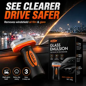 Blinded by Rain or Night Glare? Try Car Windshield Cleaner Oil Film Remover, Glass Emulsion Formula for Crystal Clear Auto Glass, Streak-Free Window Cleaner for Commuters and Daily Drivers