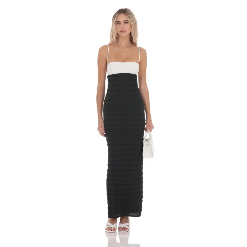 half black half white dress - TikTok Shop