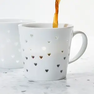 Tulip Transparent Mugs Hearts 2 Pack