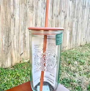 NEW 2024 Starbucks Recycled Glass 16 Oz Cold Cup NEW 2024 Starbucks Recycled Glass 16 Oz Cold Cup