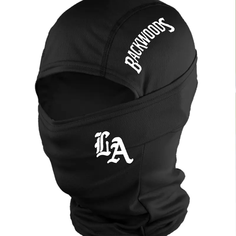 1/2/3-Piece Unisex LA Letter Balaclavas, Breathable Headwear Face Cover Mask for Men and Women, Outdoor Sports for Hiking, Fishing and Daily Commuting, Face Covering