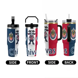 Chivas De Guadalajara 30oz Insulated Tumbler, Club Design Insulated Cup 40oz, Beer Cup, Anniversary Cup, Soccer Team Graphic Tumbler for Fans