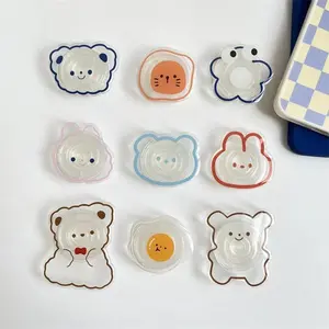 Cartoon Animal Korean INS Cute Bear Folding Grip Holder Socket Pocket Support Mobile Phone Finger Ring Griptok Expanding Stand