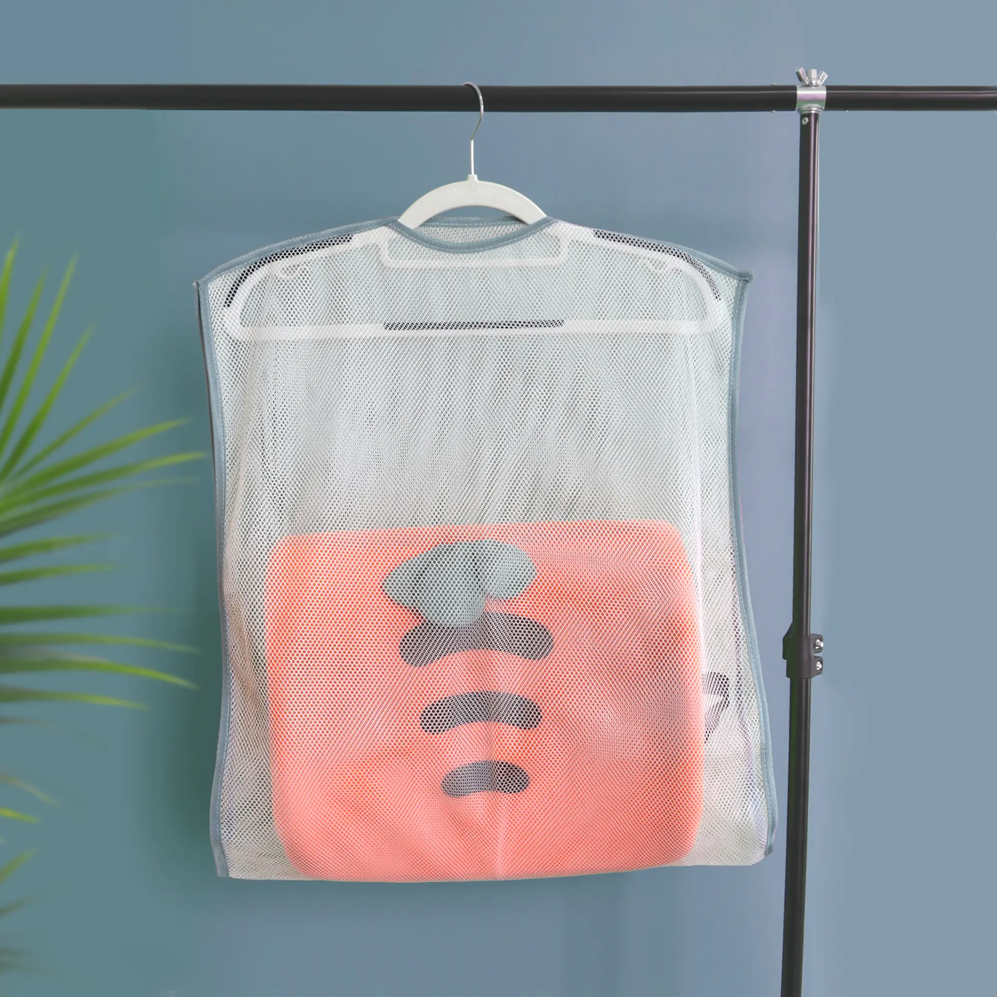 Sohochic 2-Counts of Drying Nets - Foldable Layered Mesh Laundry Accessory, Synthetic Breathable Technology, Durable Build, High-Density Ventilation Holes, King Size Fit Indoor Complete Drying Solution