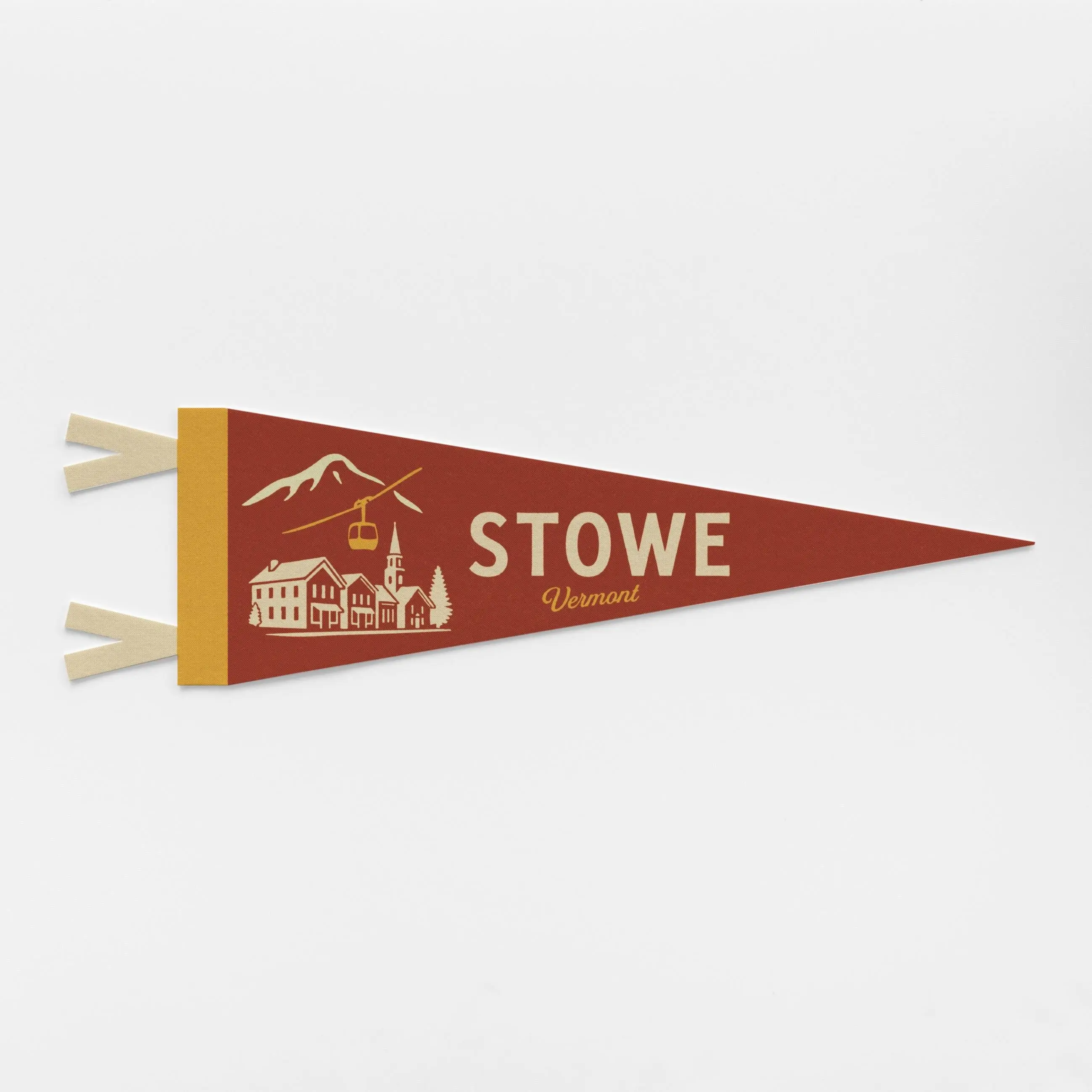 Stowe Vermont Felt Pennant