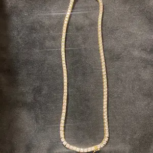 White gold vvs/moissanite tennis necklace