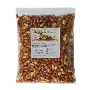 Naturalee Peanuts, With Skin Spanish Peanuts 2 lbs - Roasted & Salted - Heart Health, High Protein