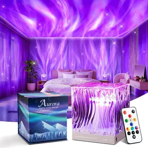 【Valentine‘s Day gift】One Fire Flower Lamp Ambient Lighting for Bedroom, Cool Things Water Ripple Lamp,Dimmable+Remote+Timer Space Projector Gifts for Women Who Have Everything,Pink Roses Romantic Bedroom Decor