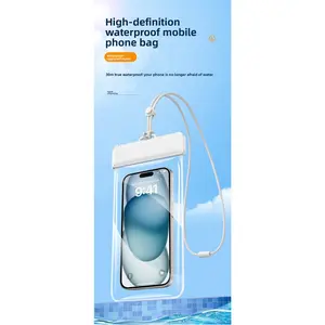 Touchscreen waterproof phone case for diving, swimming, food delivery riders, hot spring and dust-proof bag for mobile phones