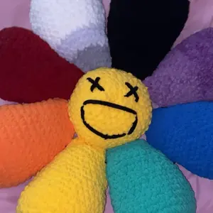 takashi murakami inspired pillow