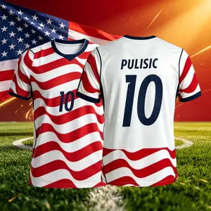 2026 United Statesl Home And Away 10# Pulisic Short Sleeve Soccer Jerseys Fans Version