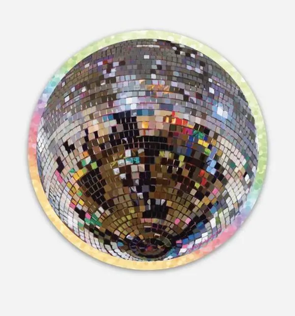 Local Disco Glitter Sticker