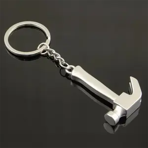 personalized Trendy simulation tool keychain metal wrench hammer screwdriver outdoor multifunctional mini keychain pendant