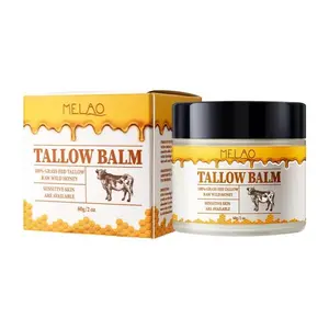 Beef Tallow  Tallow Balm -Premium Tallow Honey Skin Balm | Grass Fed Beef Tallow & Raw Wild Honey Blend All Natural Moisturizer for Face & Body,Tallow Balm for Skin Hydration 60g