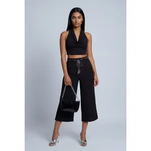 Tie Waist Gaucho Pants