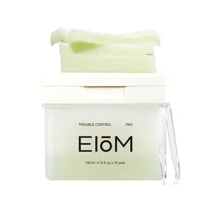 EIOM Trouble Control Pad, Calming Tea Tree Facial Pads for Sensitive Skin, Korean Toner for Face, Gentle Daily Routine for Skin Balancing Care (70 Pads)