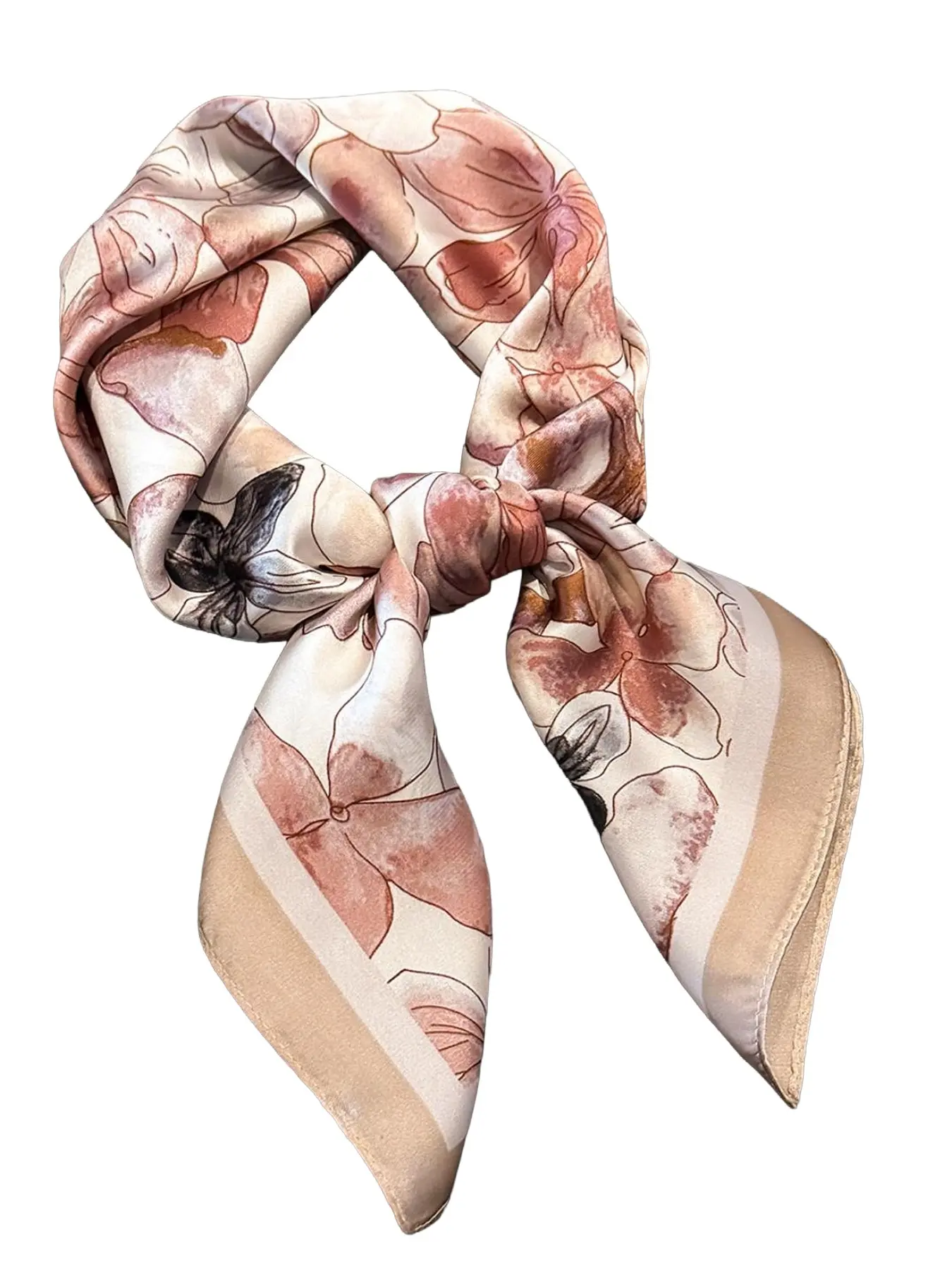 Women's Casual Full-Print Scarf, Fashion Hair Scarves, Breathable Multi-Functional Headband/bandana/scarf/purse Accessory, Versatile Hair Accessory for All Seasons