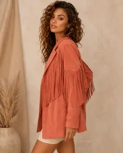 DUTTON CORAL FRINGE JACKET *Final Sale*