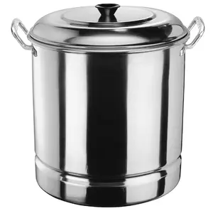 Aluminum 32 Quart Steamer Pot with Steamer Tray and Lid - Versatile Cookware for Home Use