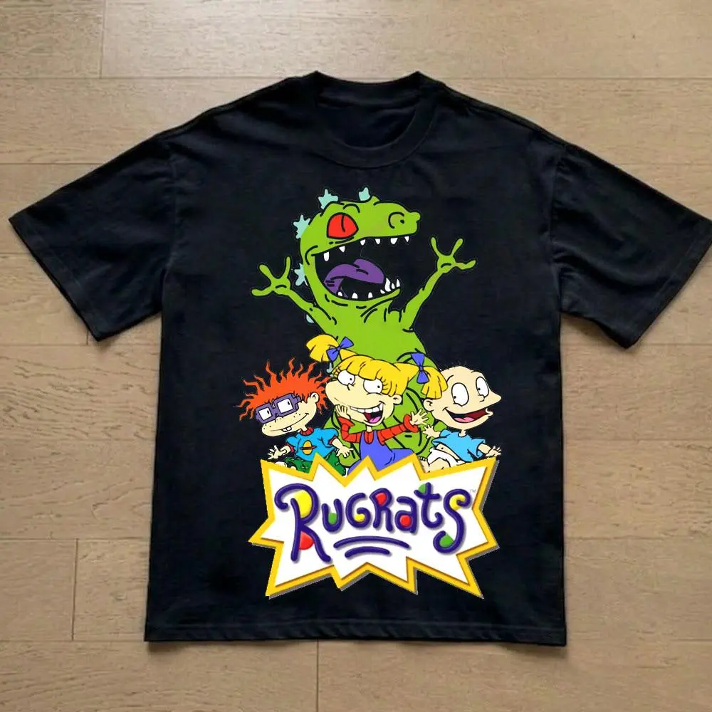 Rugrats Character Graphic Tee, Classic 90s Cartoon Fan T-Shirt, Unisex Streetwear