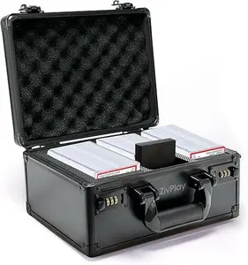 Graded Card Storage Box Graded Card Case 108 Slabs Capacity PSA Slab Case with Anti Theft Combination Locks Fits PSA BGS SGC HGA GMA CSG Trading Sports Cards Black Color