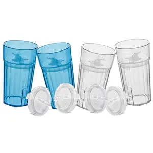 4-pack Blue & Clear Reflo Smart Cups