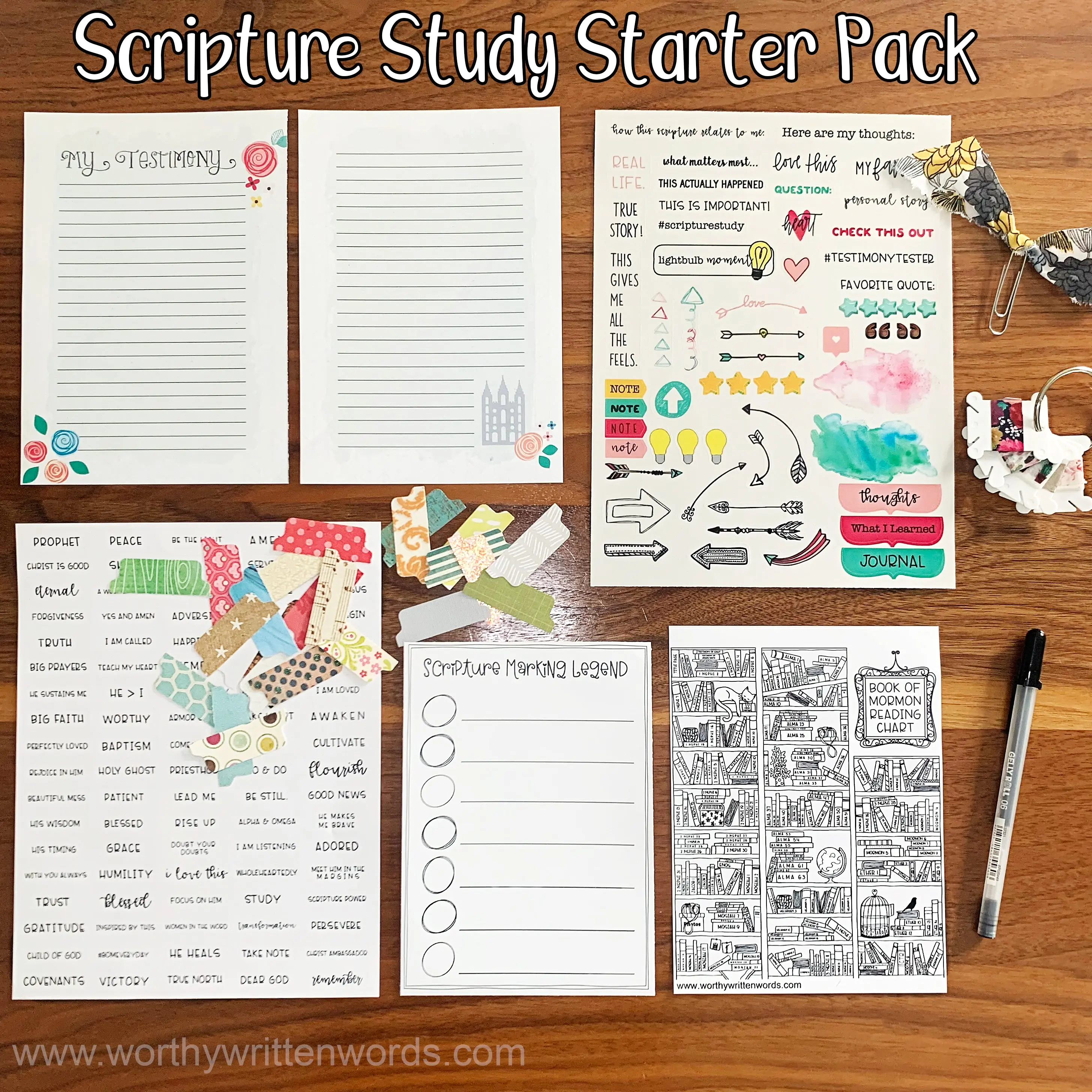 Scripture Study Starter Pack: Basics for Taking Study Notes in Your Scripture Margins