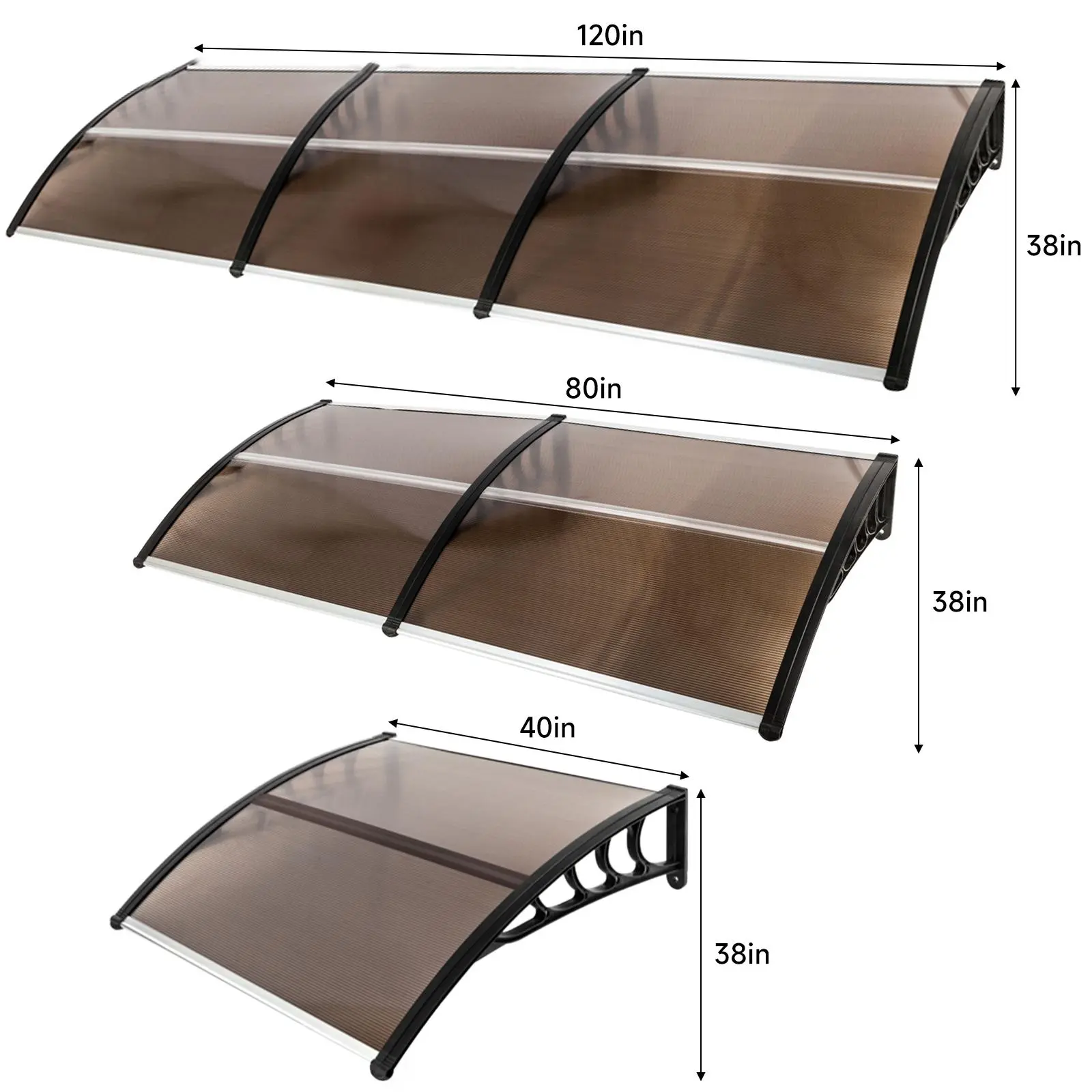 Brown plate black bracket