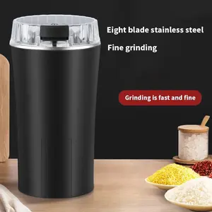 Ultra-fine Powder Grinder 300W Electric Coffee Grinder Fast Grinding Multi-function for Beans Spices Nuts Compact Food Processor and Mixer