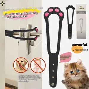 Pet Fence Cat Dog Door Ventilation, Pet Access Gate for Bedroom Air Conditioned Room, No Drilling Required, Easy Install