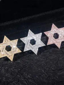 LYEECYEE Fashion Hip-Hop Jewelry Pendant, Pentagram Pendant Retro Hip-Hop Trendy Streetwear Men's Necklace, the Perfect Gift for Festivals and Parties