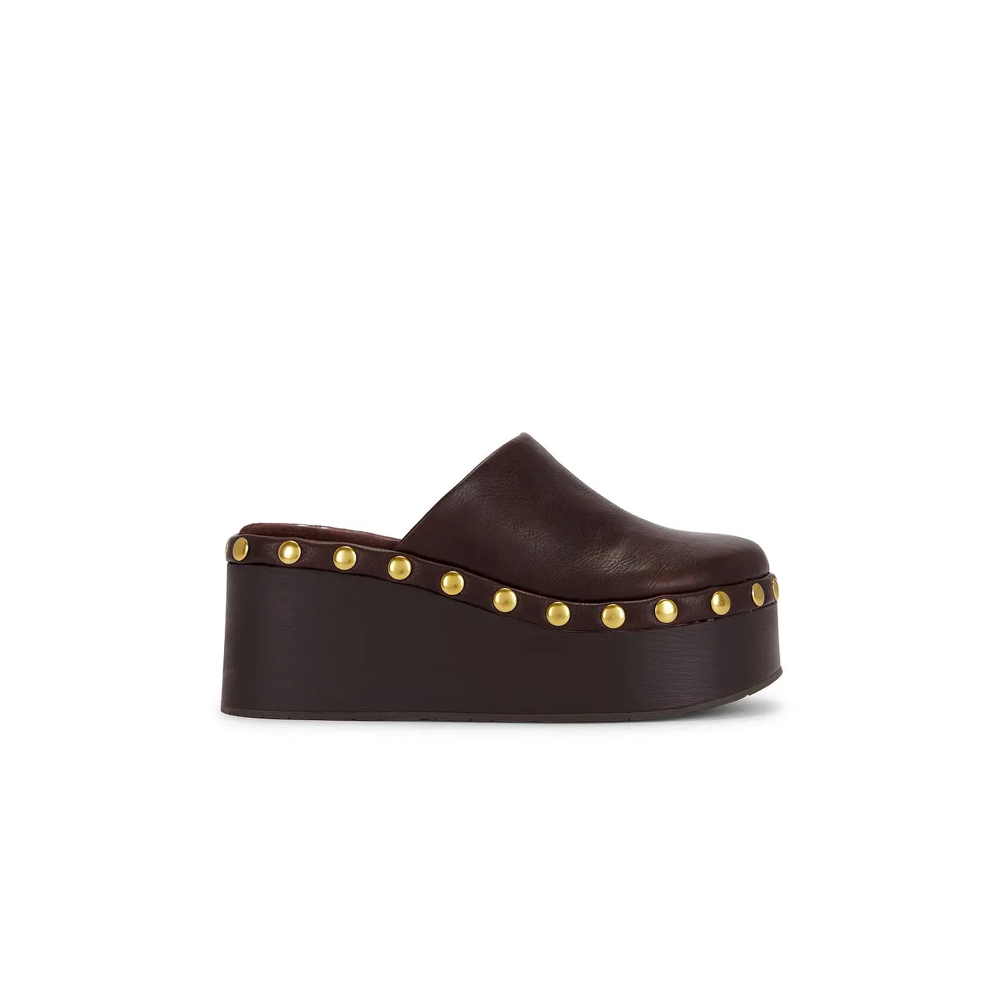 Seychelles Just This Once Clog in Chocolate Faux Leather