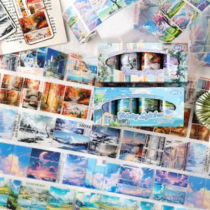 Dream Cutting Sticker Series Scenery Tape Journal Tape Sticker Tape Decorative Tape PET Journal Tape