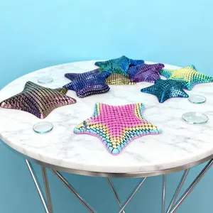 3D Printed Starfish Statue, Cute Animal Action Figure for Home Office Decor, Stress Relief Toy 26cm/10.24in + 16cm/6.30in, Halloween Decor, Christmas Action Figures 2025, 3D Printed Articulated Flexible Fidget Action Figures, Articulated Fidget Figurines