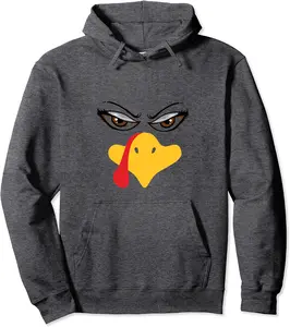 SILLY ANGRY TURKEY FACE, THANKSGIVING DAY, FUNNY FAMILY Pullover Hoodie - Dilpreetka Shop 49B0B7QKQD54