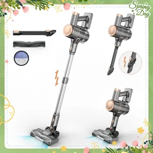 [Springglowup] N8 Cordless Stick Vacuum Cleaner 25Kpa 40 Mins Runtime Lightweight Stick Vacuum,Self-Standing Rechargeable Vacuum Cleaners for Pet Hair,Carpet,Hardwood Floor