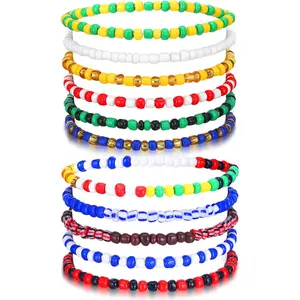 11 count Ilde Pulseras Santeria  Unisex Stretch Bracelet Tobillera Iyawo Babablawo Orula Shango Obatala Eleggua Ogun Ochosi Oshun Yemaya Oya San Seven  Powers