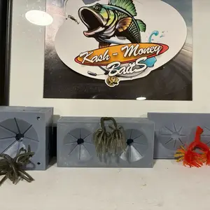 Kash money baits Harry Resin double ball mold (medium size) middle mold.